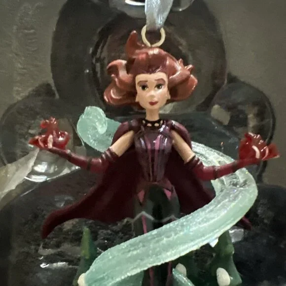 Disney Marvel Comics Scarlet Witch Light-Up Living Magic Sketchbook Ornament - Picture 3 of 7